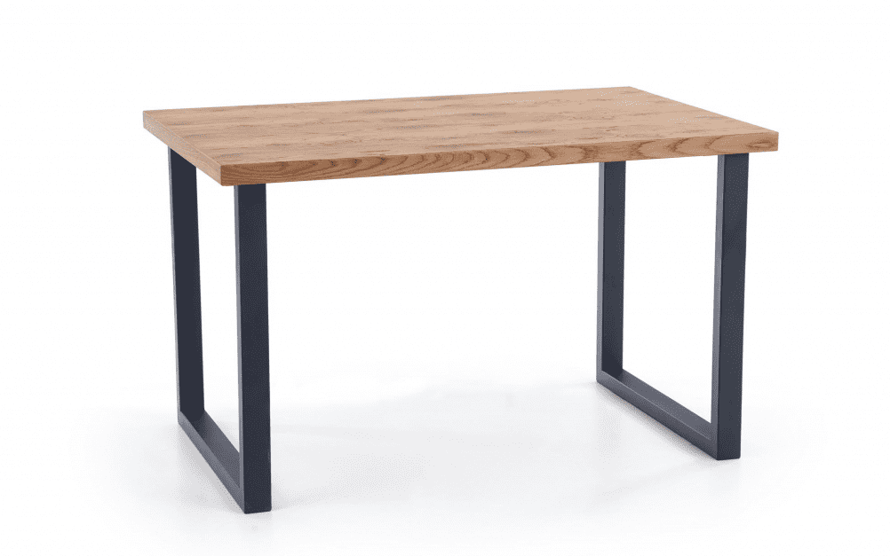 stôl s nohami z práškovej ocele
